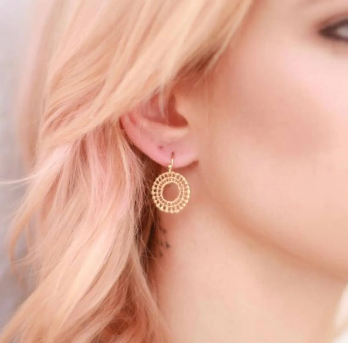 Minimalist Spoke Earrings