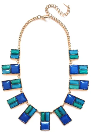 Modern Art Deco Statement Necklace