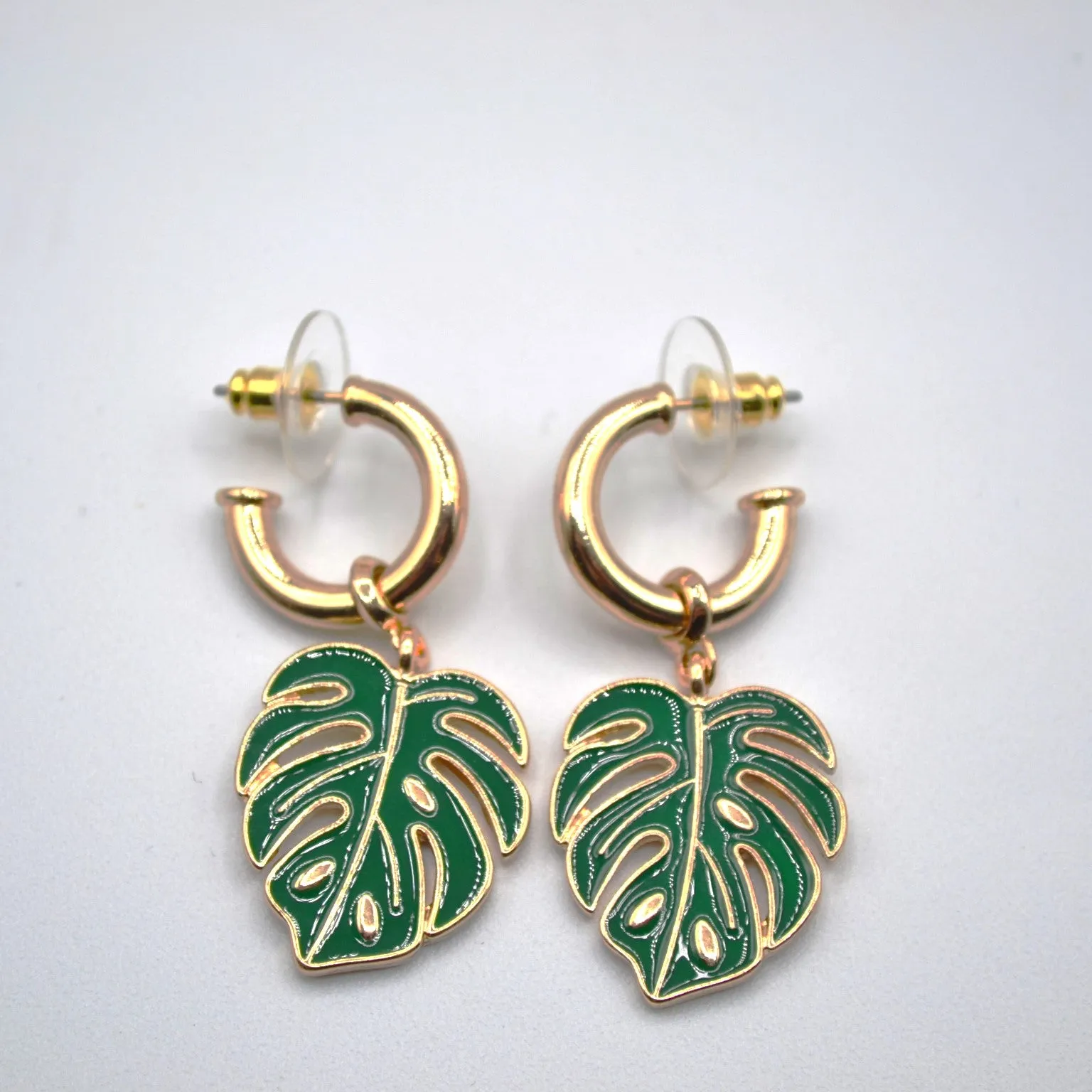 Monstera Earrings