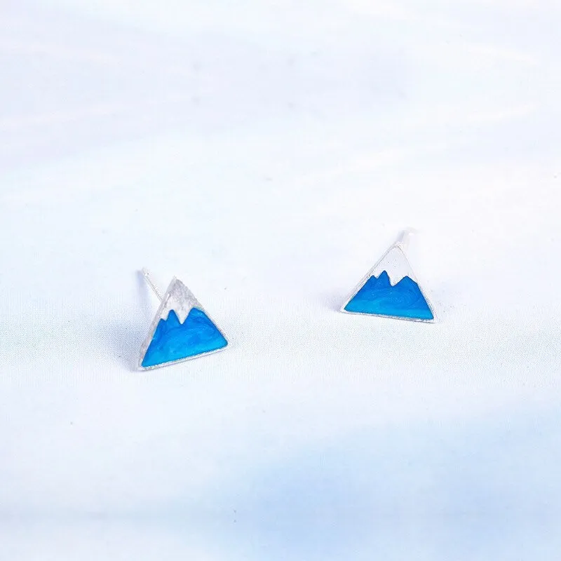 Mount Fuji Studs 925 Silver