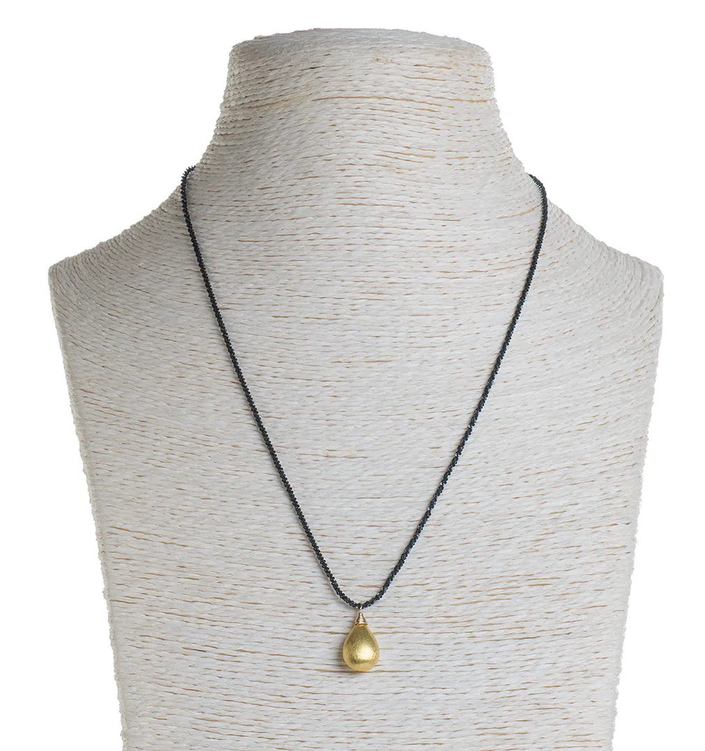 Nava Zahavi Yellow Gold on Silver Basic Love Necklace