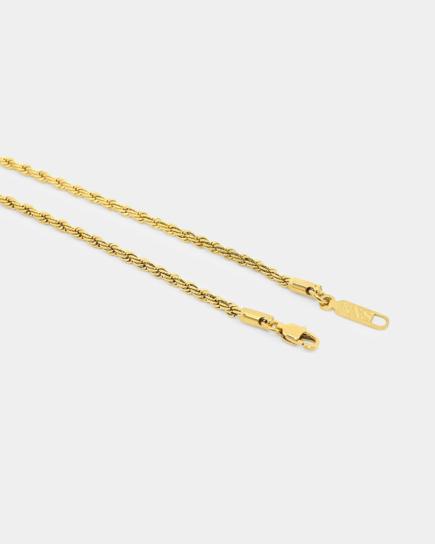 NXS 3mm Rope Chain Gold