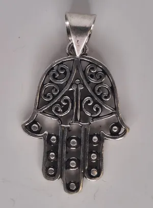 Ornate Hamsa Kala Pendant