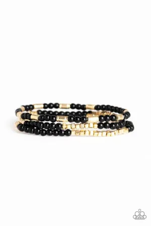 Paparazzi Bracelet ~ Micro Beading - Black