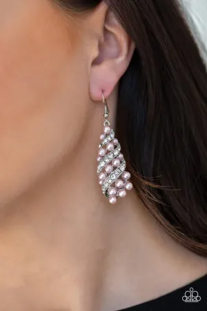 Paparazzi Earring ~ Ballroom Waltz - Pink