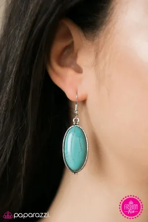 Paparazzi Earring ~ Barefoot Goddess  - Blue