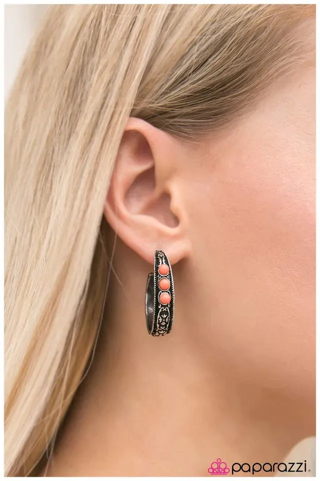 Paparazzi Earring ~ Home On The Range - Orange