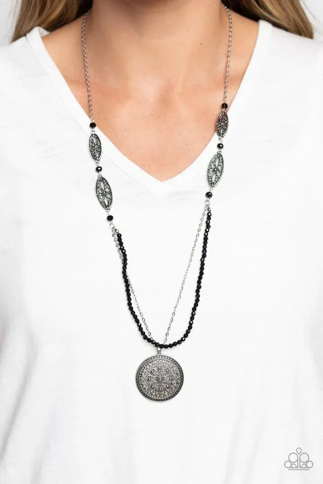 Paparazzi Garden of Grace - Black Necklace