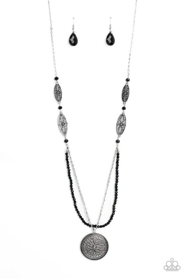 Paparazzi Garden of Grace - Black Necklace