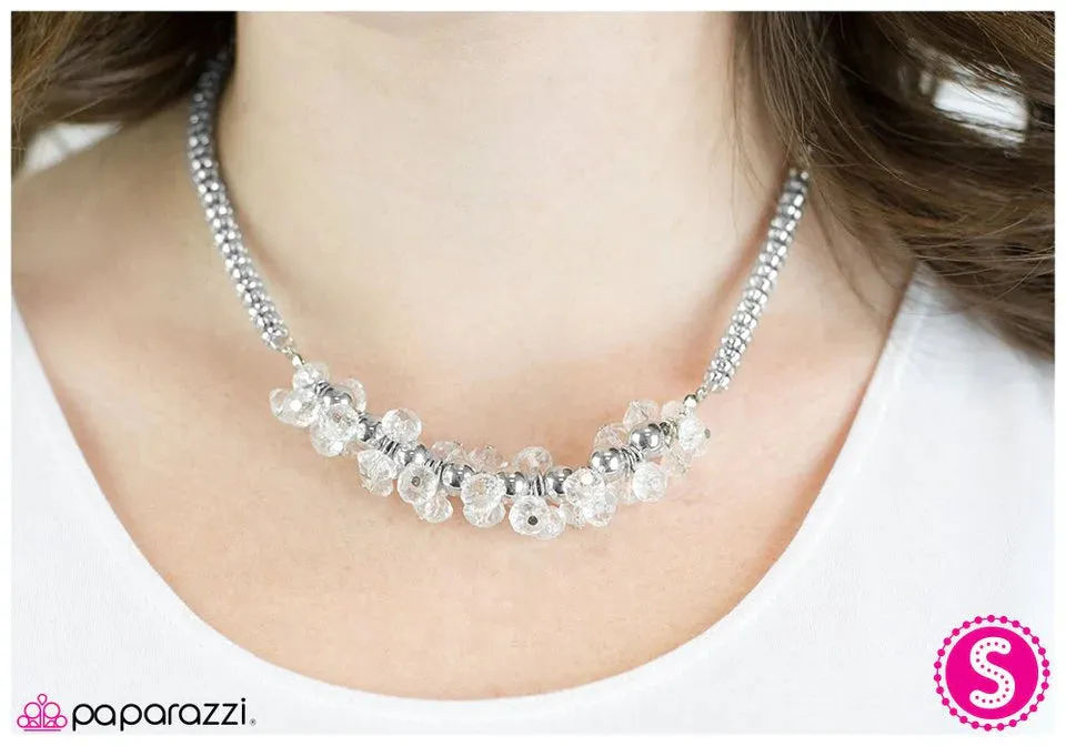 Paparazzi Necklace ~ Dont Make Me Blush - White