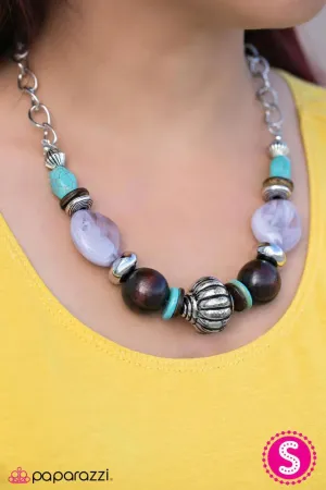 Paparazzi Necklace ~ Flavor Of The Month - Blue