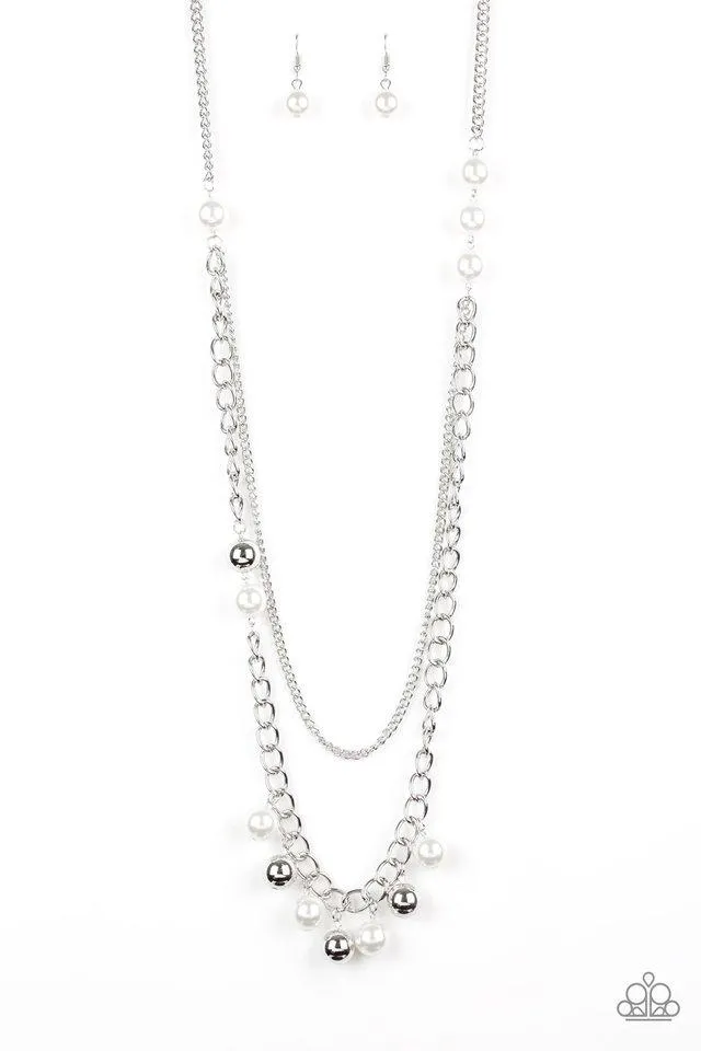 Paparazzi Necklace ~ Modern Musical - White