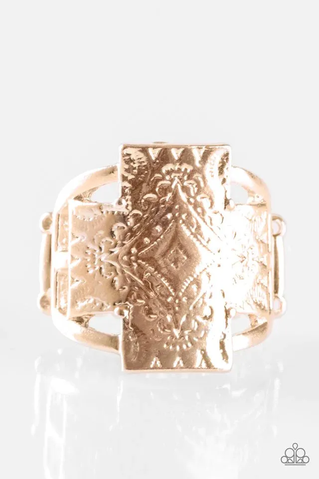 Paparazzi Ring ~ Southwest Shimmer - Rose Gold