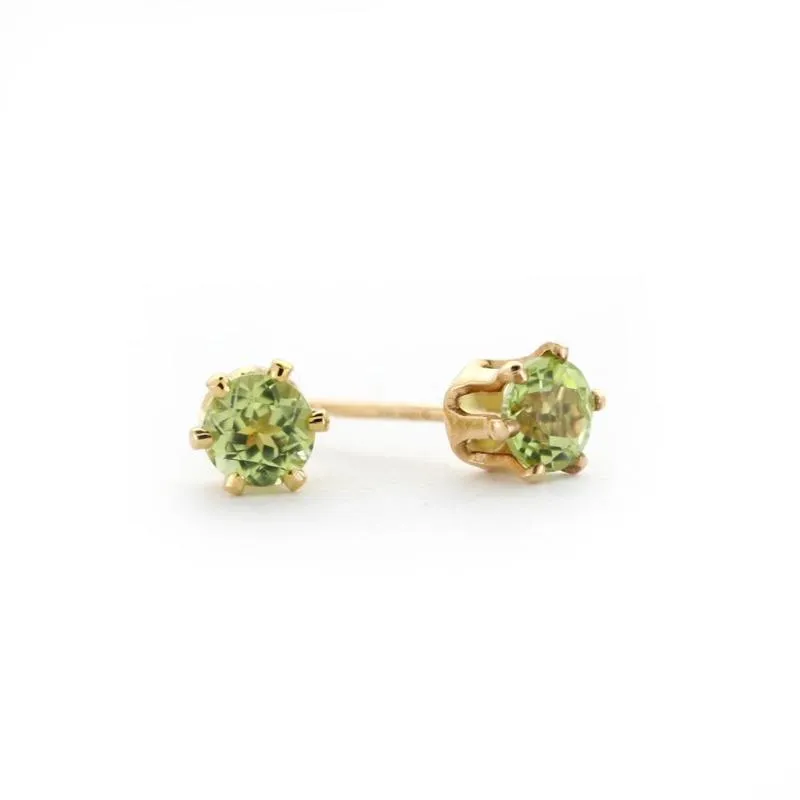 Peridot and 14k Gold Filled Post Earrings