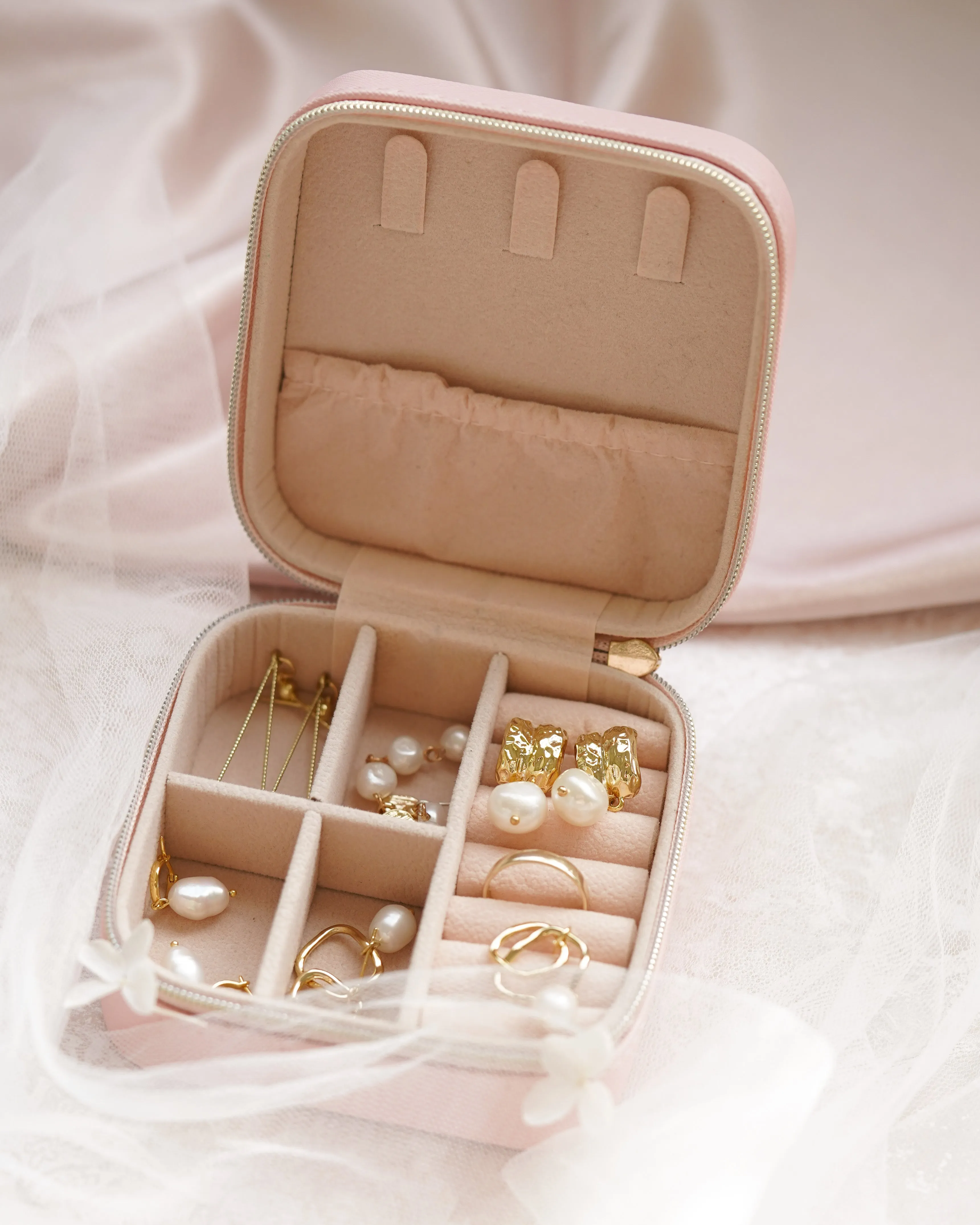 Personalised Jewellery Case - Oatmeal