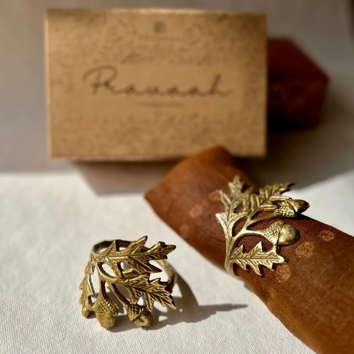 Phool Napkin Rings | Brass Table Decor | Handcrafted