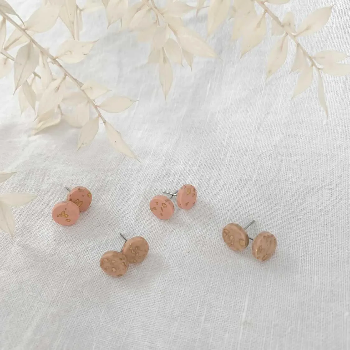 Polymer Clay Earrings - Minimalist Earrings