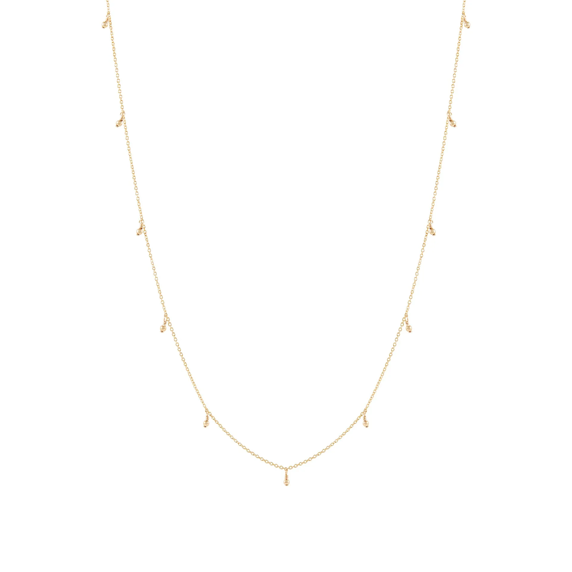 Prim Beaded Necklace - Gold