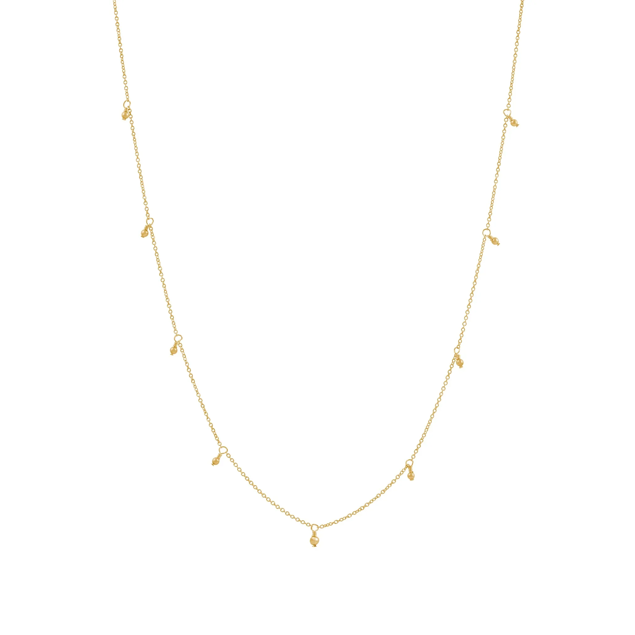 Prim Beaded Necklace - Gold