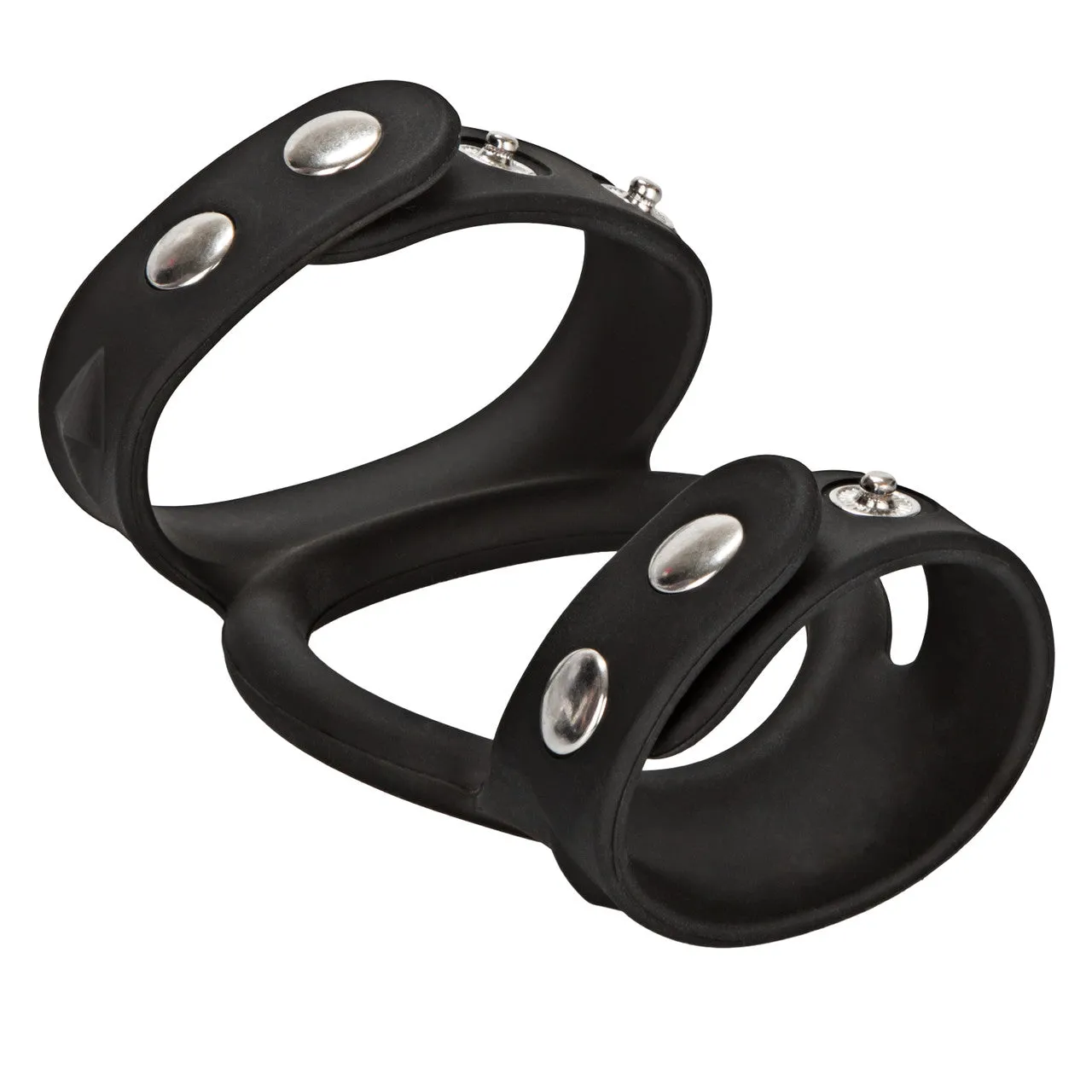 Rings! Silicone Tri-Snap C & B Cage Cock Ring