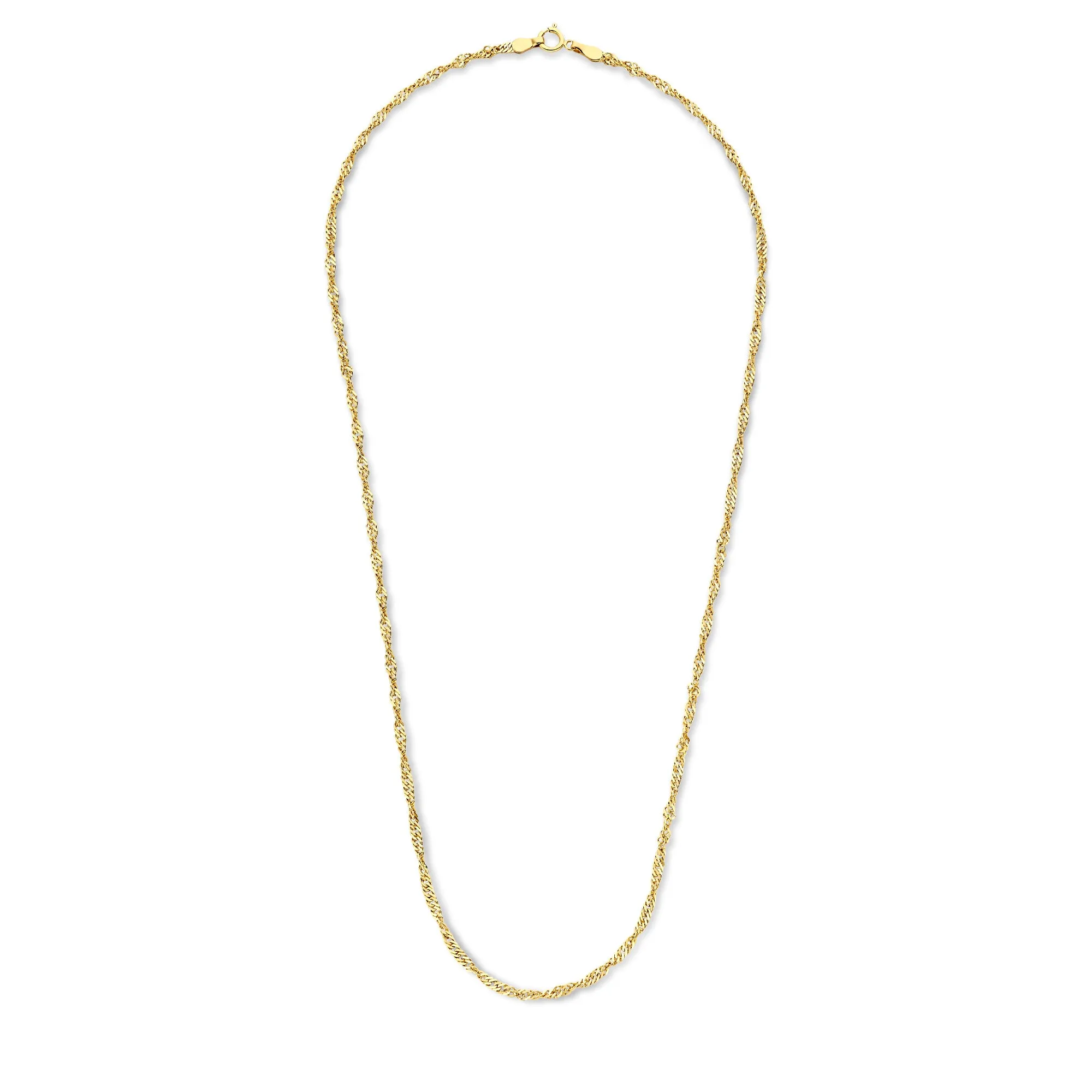 Rivoli Lilou 14 karat gold necklace with twist