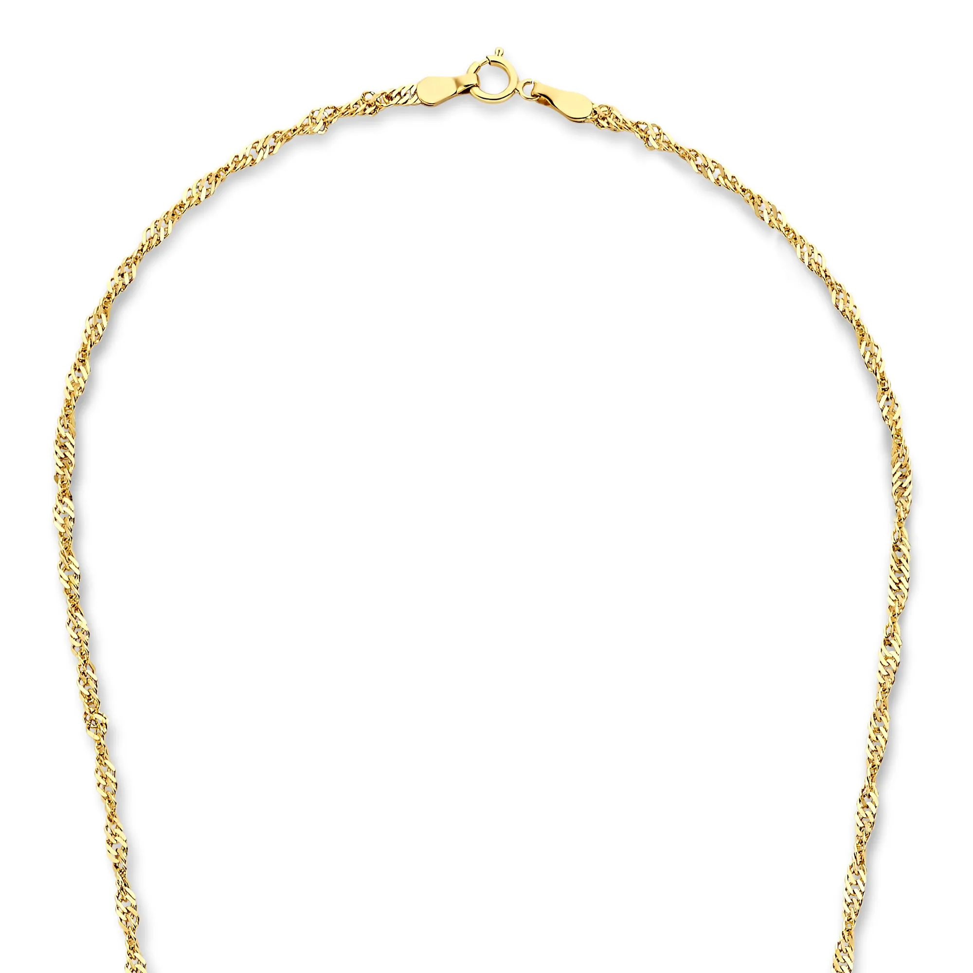 Rivoli Lilou 14 karat gold necklace with twist