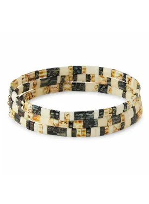 San Juan Bracelets in Black & Tan