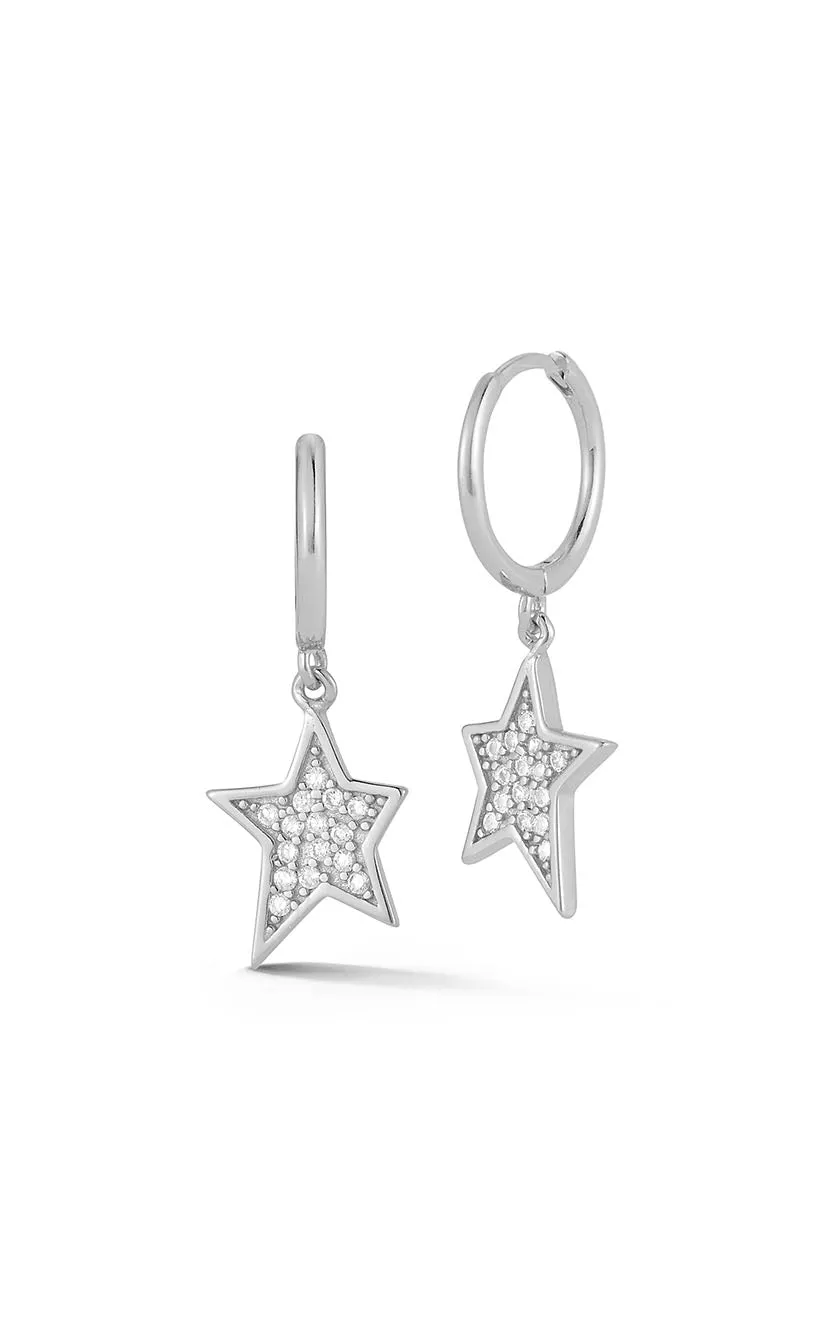 Star Charm Huggie Earring