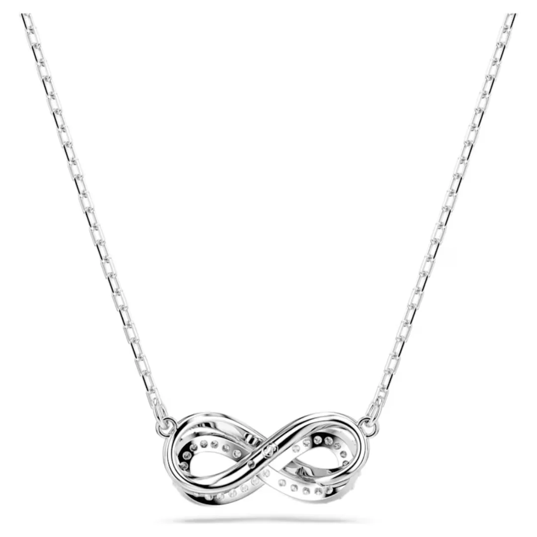 Swarovski Hyperbola Pendant Pave Infinity- Silver