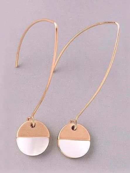 Swept Away Earrings-Pearl