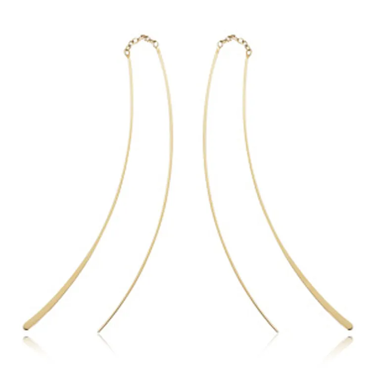 Threader Earrings, 14Kt