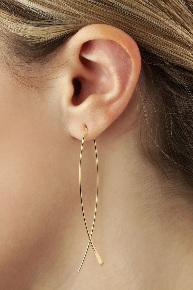 Threader Earrings, 14Kt