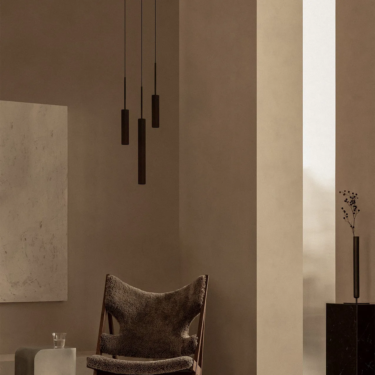 Tubulaire 3-Light Pendant Light